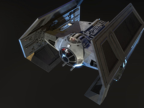 Darth Vader Tie Modelo 3D