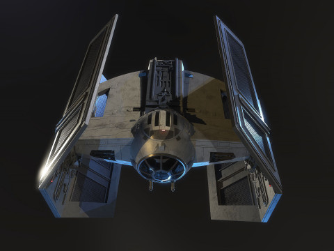 Darth Vader Tie Model 3D