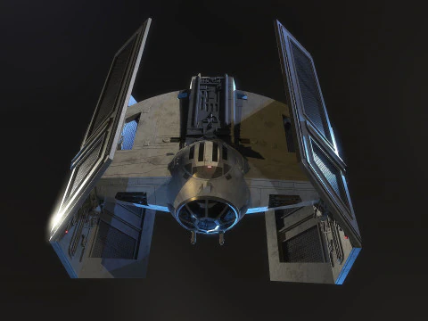 Darth Vader Tie 3D Model