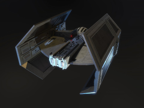 Darth Vader Tie Model 3D