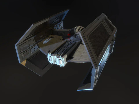 Darth Vader Tie 3D Model