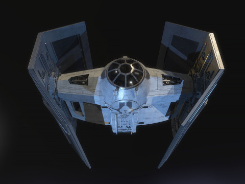 Darth Vader Tie Model 3D