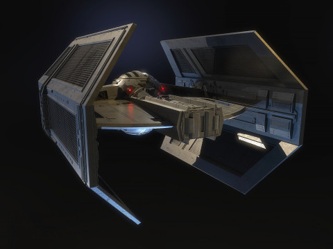 Darth Vader Tie Model 3D
