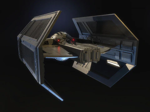 Darth Vader Tie 3D Model