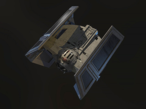 Darth Vader Tie Model 3D