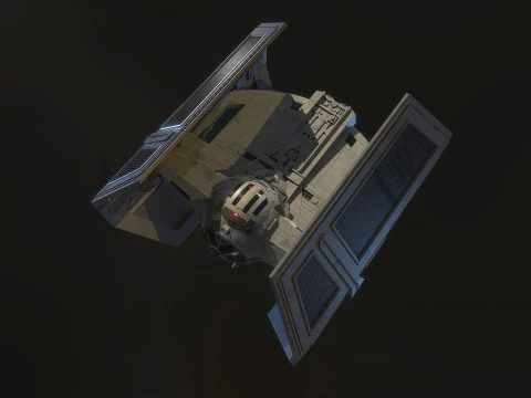 Darth Vader Tie 3D Model