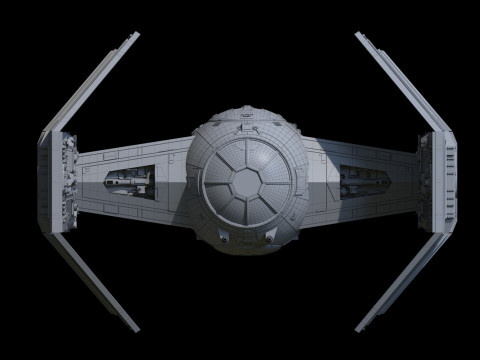 Darth Vader Tie Model 3D