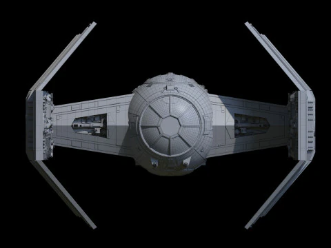 Darth Vader Tie 3D Model