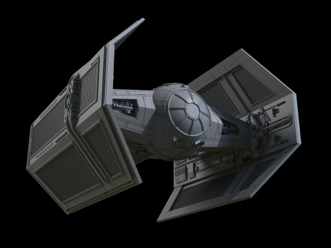 Darth Vader Tie Model 3D