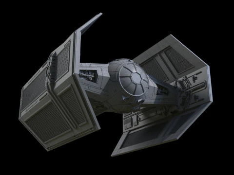 Darth Vader Tie 3D Model