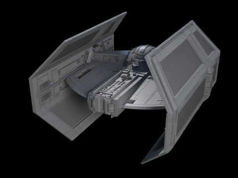 Darth Vader Tie Model 3D