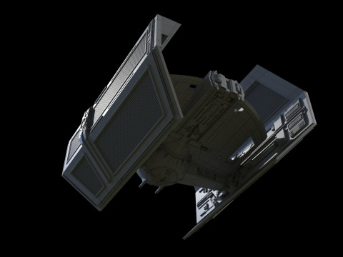 Darth Vader Tie Model 3D
