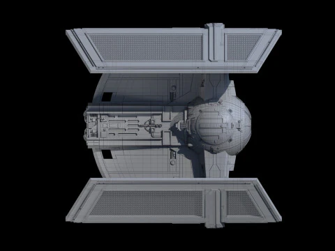 Darth Vader Tie 3D Model