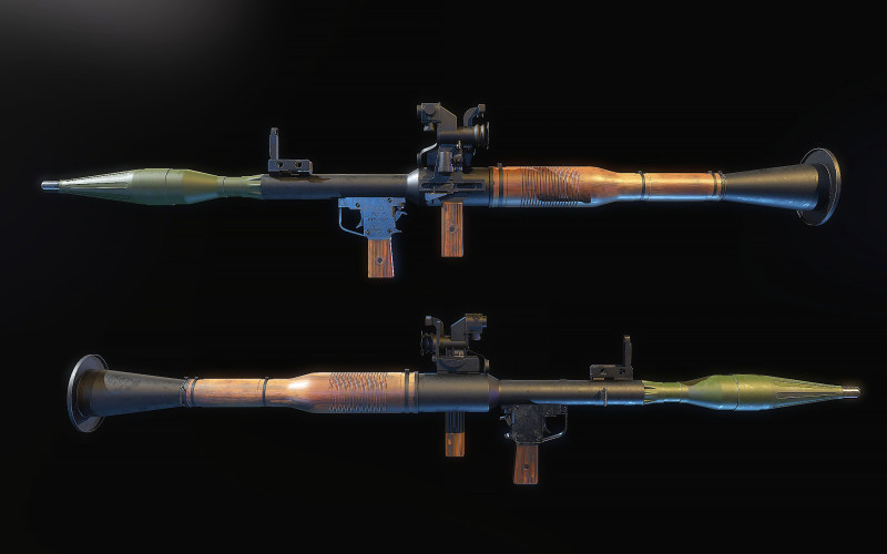 RPG 7 3D Model .c4d .max .obj .3ds .fbx .stl .blend