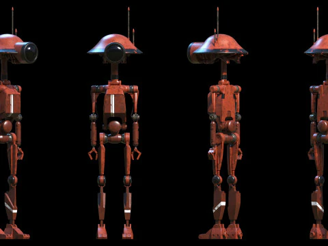 Pit Droid Guerra nas Estrelas Modelo 3D