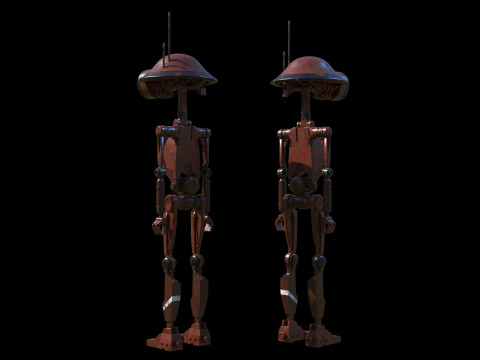 Pit Droid Star Wars Modello 3D