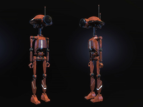 Pit Droid Star Wars Modello 3D