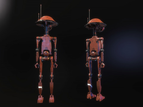 Pit Droid Star Wars Modello 3D