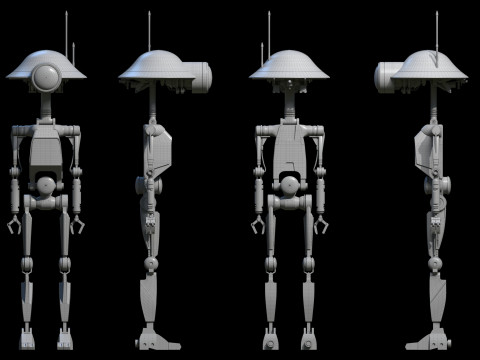 Pit Droid Star Wars Modello 3D
