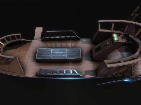 Desert Skiff Star Wars 3D Model