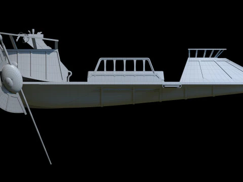 Desert Skiff Star Wars 3D Model