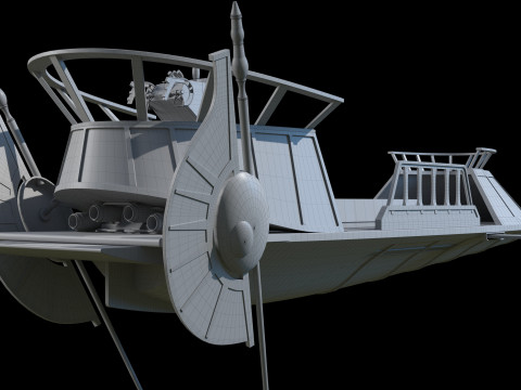 Desert Skiff Star Wars 3D Model