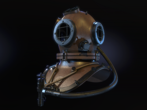 Diving Helmet 3D Model