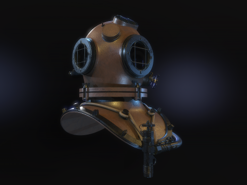 Diving Helmet 3D Model