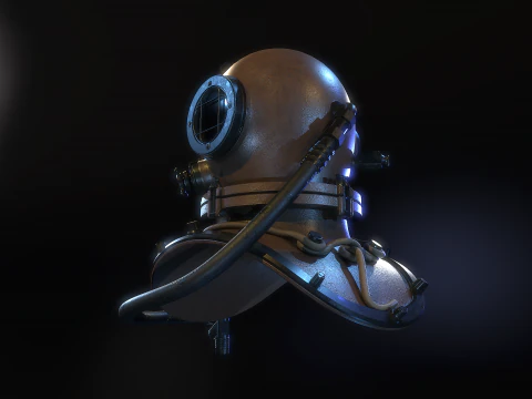 Casque de plong&eacute;e Modèle 3D