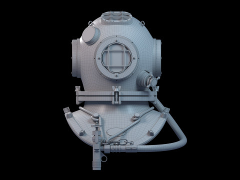 Diving Helmet 3D Model