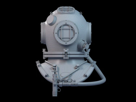 Casque de plong&eacute;e Modèle 3D