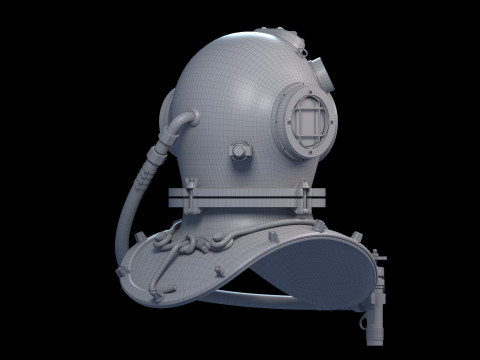 Diving Helmet 3D Model
