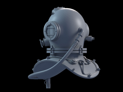 Diving Helmet 3D Model