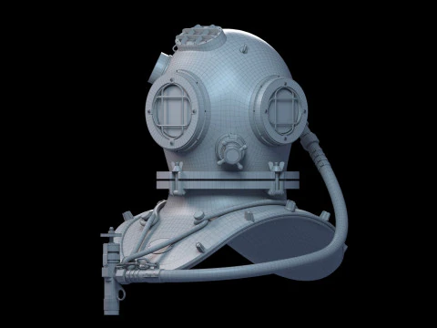 Casque de plong&eacute;e Modèle 3D