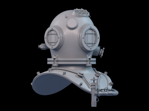 Diving Helmet 3D Model