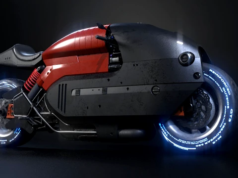 Motorcycle Concept 3D Model