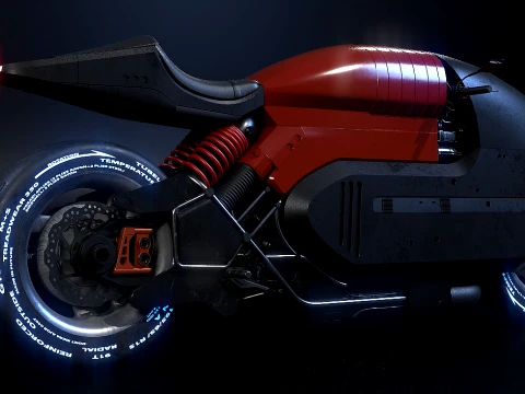 Motorcycle Concept 3D Model