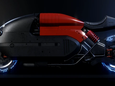 Motorcycle Concept 3D Model