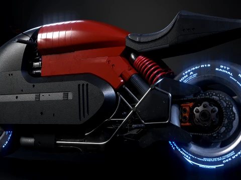 Motorcycle Concept 3D Model