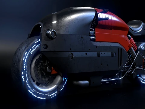 Motorcycle Concept 3D Model