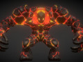 Fire elemental 3D-Modell