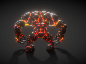 Fire elemental Modèle 3D