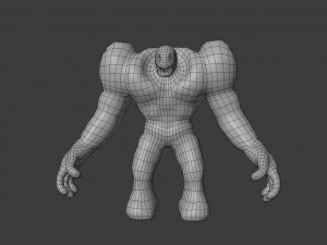 Fire elemental Modèle 3D