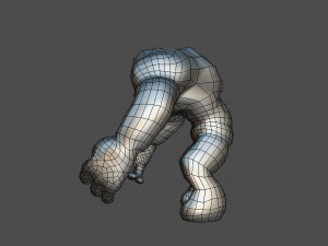 Fire elemental Modèle 3D