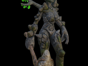 female earth elemental Modello 3D