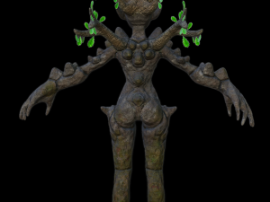 female earth elemental Modello 3D