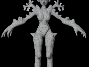 female earth elemental Modello 3D