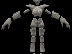 female air elemental 3D Model