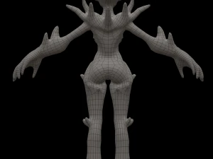 女火元素 3D 模型