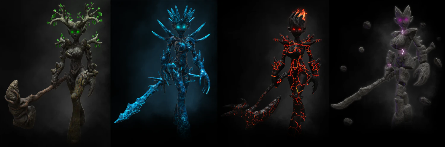 elementals pack 3D Model .c4d .max .obj .3ds .fbx .stl .blend 